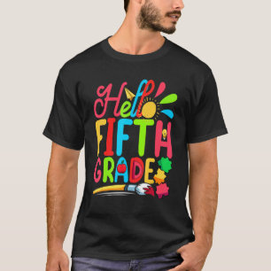 Niedlich Studentenlehrer Hallo 5. T-Shirt