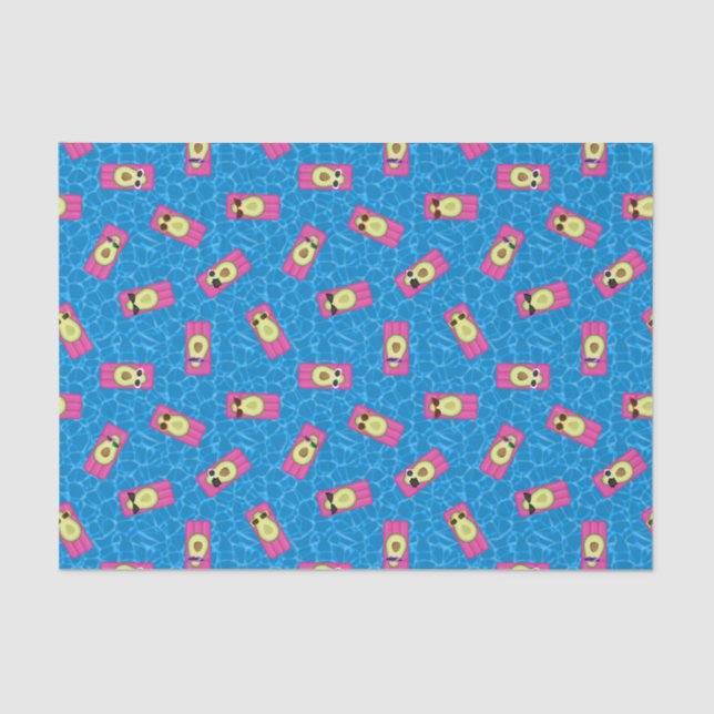 Niedlich Stylish Avocados Seidenpapier (Vorderseite)