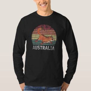 Niedlich Sugar Glider Aussie Animal Retro Australi T-Shirt