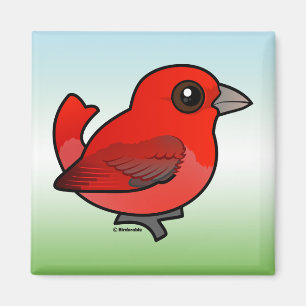 Niedlich Summer Tanager Magnet