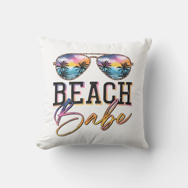 Niedlich Summer Vibes Sonnenbrille Babe Beach Hous Kissen (Vorderseite)