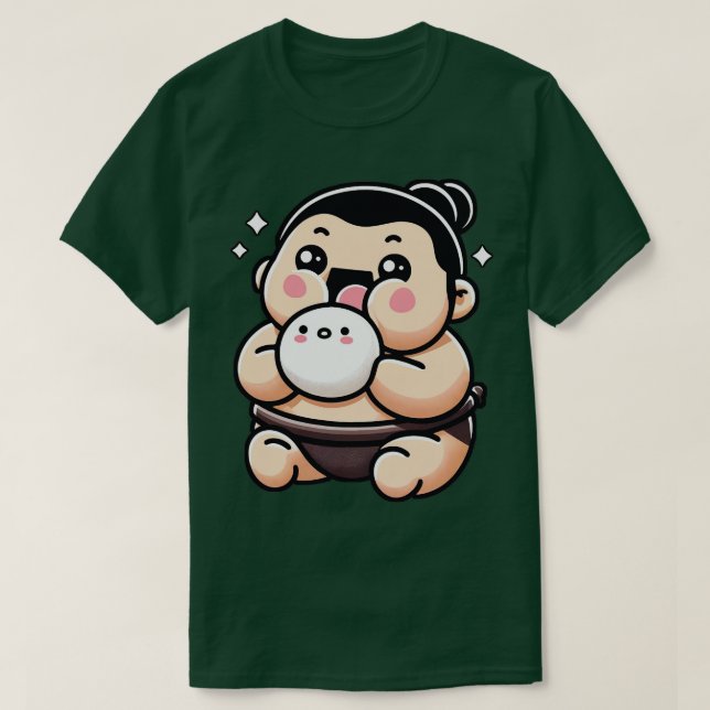 Niedlich Sumo Wrestler T-Shirt (Design vorne)