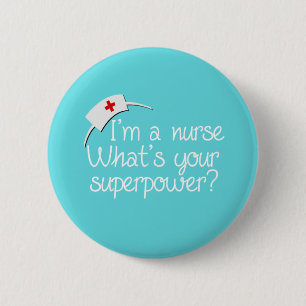 Niedlich Super Nurse Button