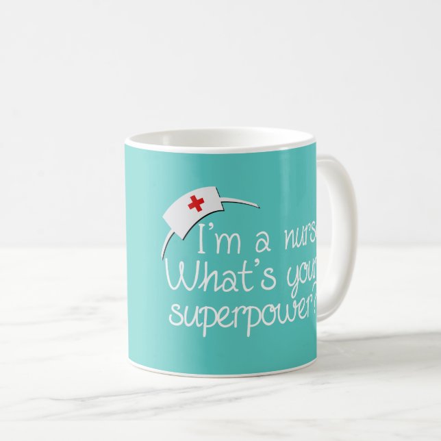 Niedlich Super Nurse Kaffeetasse (VorderseiteRechts)