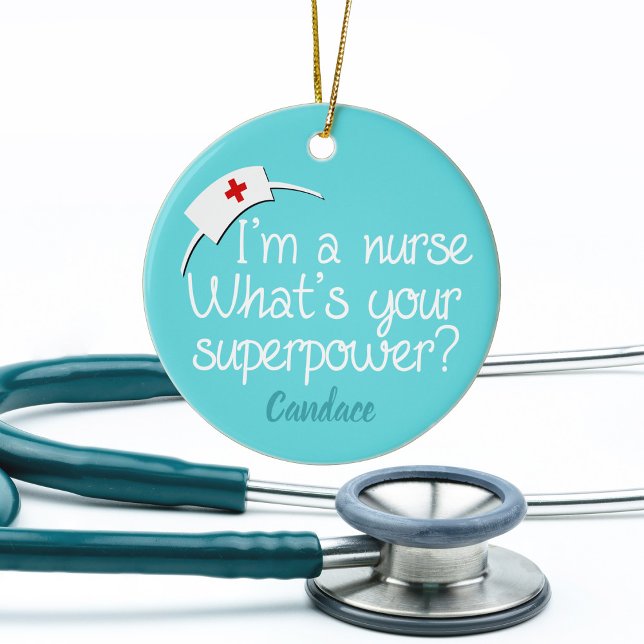 Niedlich Super Nurse Keramik Ornament (Von Creator hochgeladen)