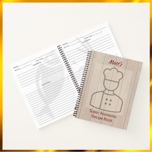 Niedlich Super Phantastisch Koch Rezept Notebook Notizbuch