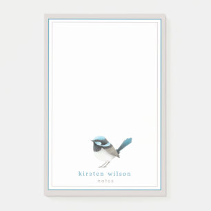 Niedlich Superb Fairy Wren - Personalisiert Post-it Klebezettel