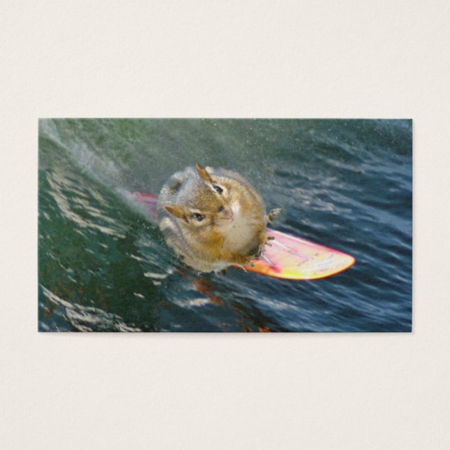 Niedlich Surfen Chipmunk (Vorderseite)