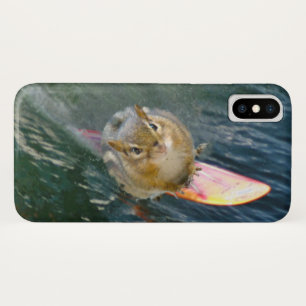 Niedlich Surfen Chipmunk iPhone X Hülle