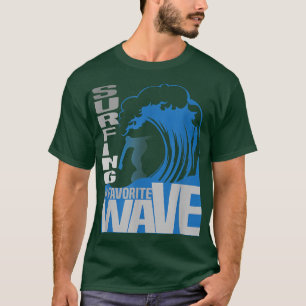 Niedlich Surfen meine Lieblingswelle Wassersport S T-Shirt