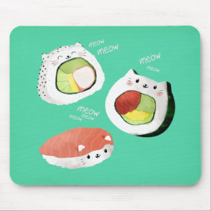 Niedlich Sushi Cat Mousepad