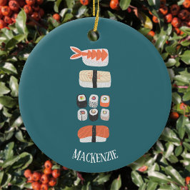 Niedlich Sushi Individuelle Name Keramik Ornament