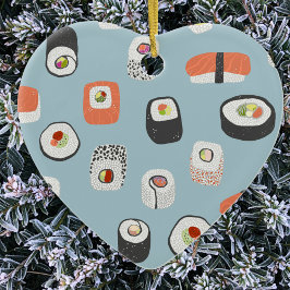 Niedlich Sushi Keramik Ornament
