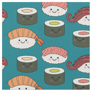 Niedlich Sushi Kids Kawaii Cartoon Food Stoff