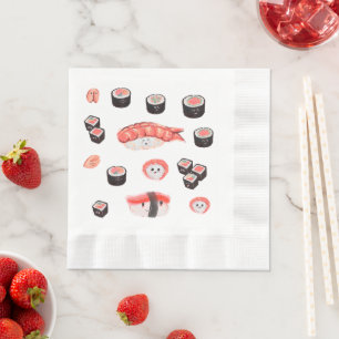 Niedlich Sushi Party Serviette