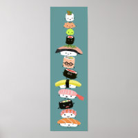 Niedlich Sushi Stack - Turm Kawaii Sushi Freunde