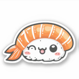 Niedlich Sushi Vinyl Stickers Aufkleber