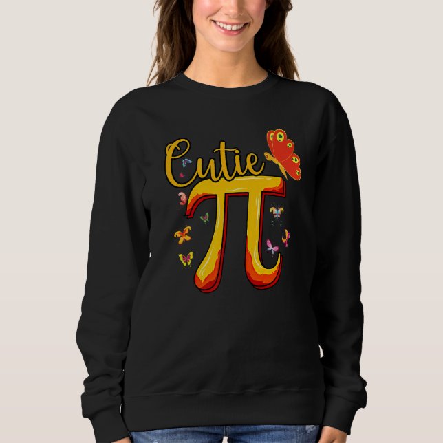 Niedlich & Süsse Pi Math Pie Butterfly Adorable Ma Sweatshirt (Vorderseite)