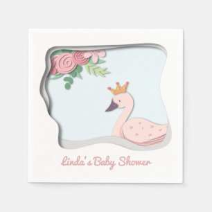 Niedlich Swan Baby Dusche Serviette