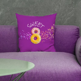 Niedlich Sweet 8 Lila Geburtstagsdusche und Foto Kissen