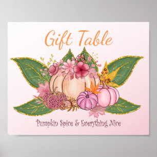 Niedlich Sweet Little Pumpkin Fall Greenery Gift S Poster
