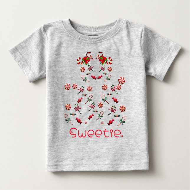 Niedlich Sweetie Mohionable Baby T-shirt (Vorderseite)