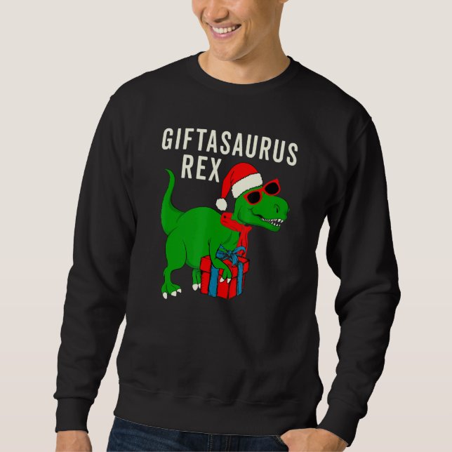 Niedlich T Rex Christmas Dinosaurier Meme Asaurus  Sweatshirt (Vorderseite)