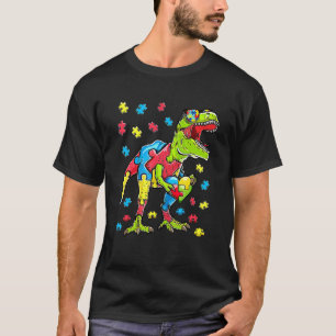 Niedlich T Rex Dinosaurier Sonnenbrille Autismus S T-Shirt