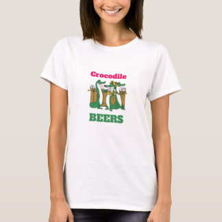 NIEDLICH! T - Shirt Crocodile BEERS - Funny