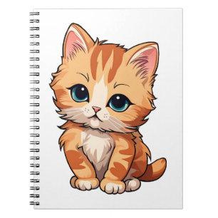 Niedlich Tabby Cat Notizblock