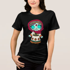 Niedlich Tajikistani Zombie Tri-Blend Shirt