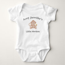 Niedlich Tante Newborn Niece Nephew Monkey Cartoon