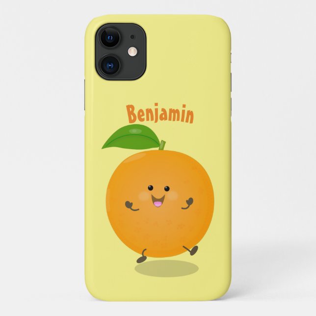 Niedlich tanzende Orangenzitrusfrüchte Case-Mate iPhone Hülle (Rückseite)