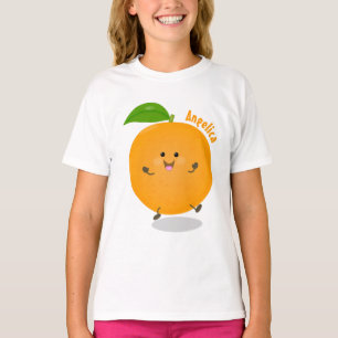 Niedlich tanzende Orangenzitrusfrüchte T-Shirt