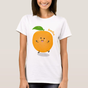 Niedlich tanzende Orangenzitrusfrüchte T-Shirt