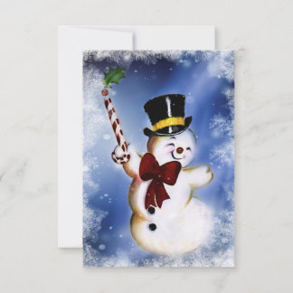 Niedlich tanzender Snowman