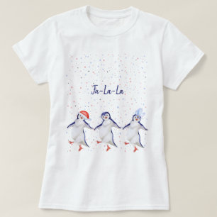 Niedlich Tanzpinguine Weihnachten T-Shirt