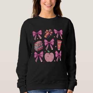 Niedlich Teacher Äpfel Koquettes Bleistift Stift z Sweatshirt