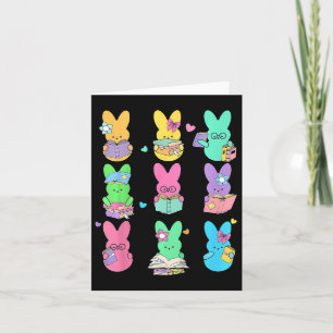 Niedlich Teacher Bunny Rabbit Reading Osterbunnies Karte