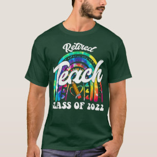 Niedlich Teacher Class of 2022 Retirement Gefärbte T-Shirt