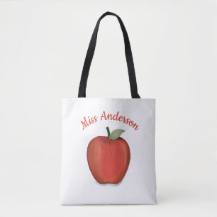 Niedlich Teacher Red Apple Einfache Wasserfarbe