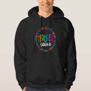 Niedlich Teacher Squad farbenfrohe Grundschule Pre Hoodie