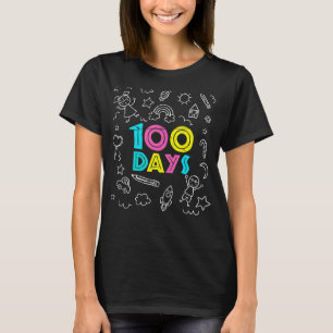 Niedlich Teacher Student 100. Tag Geschenk Glück 1 T-Shirt