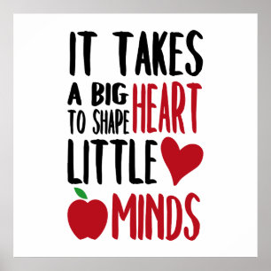 Niedlich Teacher's words Schule Dekor Poster