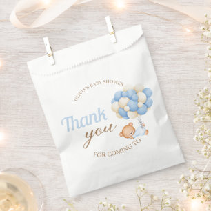 Niedlich Teddy Balloons Baby Boy Dusche Vielen Dan Geschenktütchen