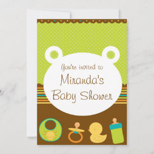 Niedlich Teddy Bear Baby Shower Einladungen