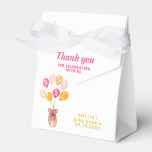 Niedlich Teddy Bear Balloon Babydusche Danke Geschenkschachtel