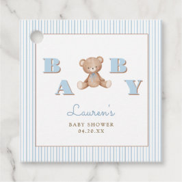 Niedlich Teddy Bear Blue Baby Boy Dusche Geschenkanhänger