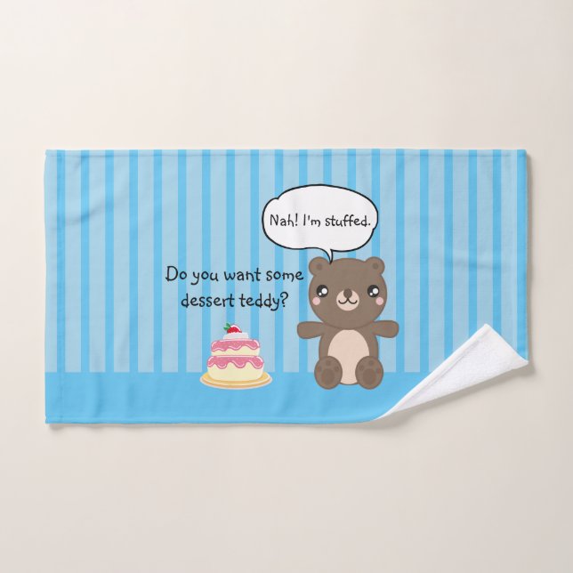 Niedlich Teddy Bear Kids Funny Joke Badhandtuch Set (Handtuch)