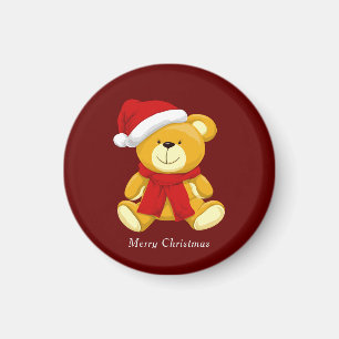 Niedlich Teddy Bear Santa Magnet